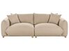 Divano 3 posti tessuto beige chiaro LUVOS_885541