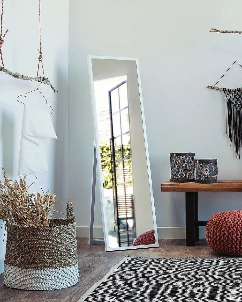 Standing Mirror TORCY 140 cm White_849201