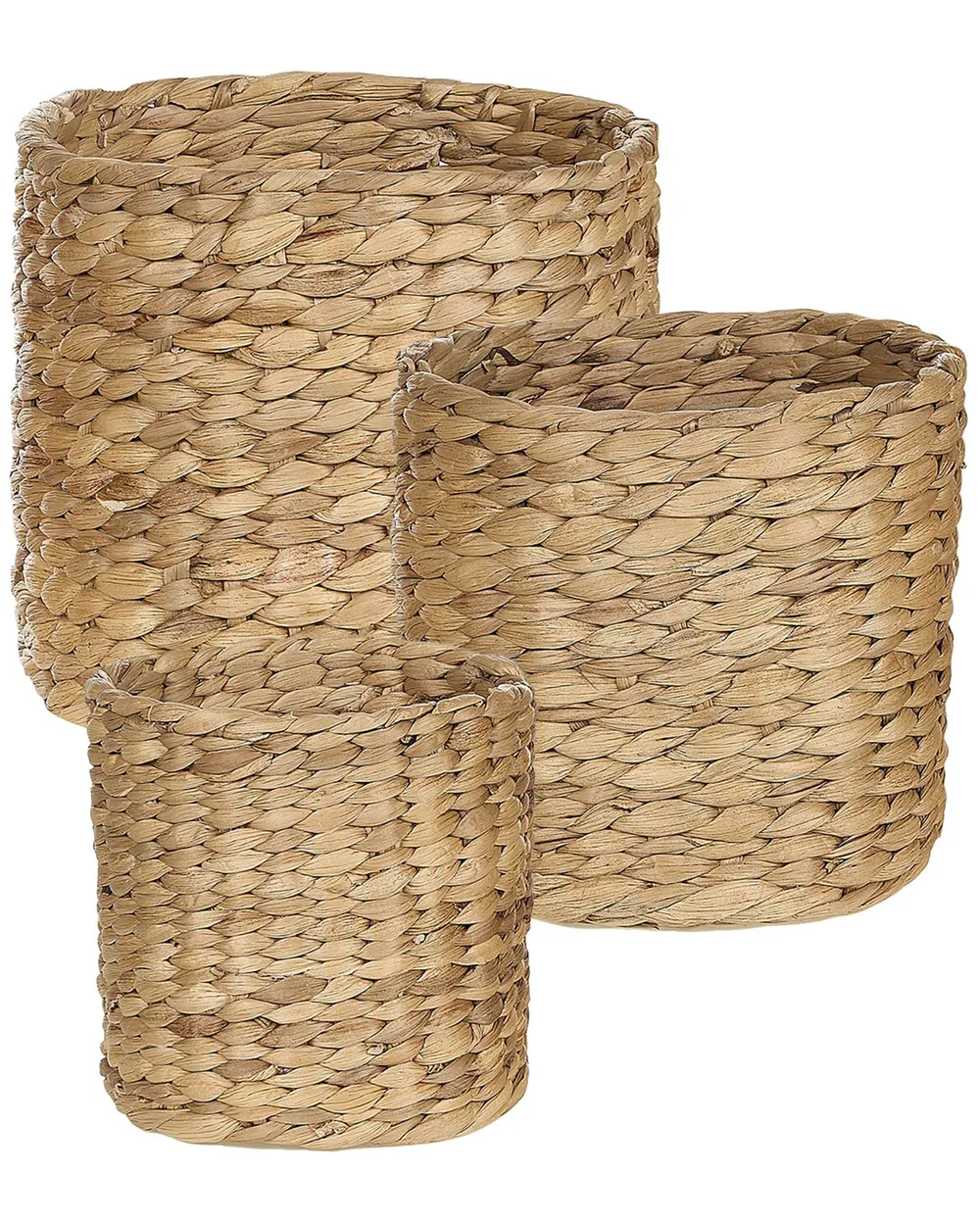 Set di 4 cestini in giunco marino naturale 40x40cm B&b home | Maisons du Monde