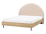 Bett mit Lattenrost Bouclé MILLAY 140 x 200 cm Beige_971523