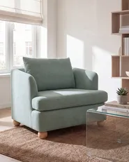 Armchair RATTVIK Fabric Light Green_1066599