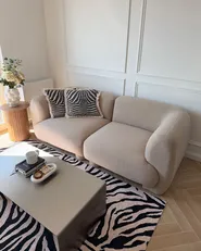 Divano modulare 2 posti MJALBI Bouclé Beige_1131872