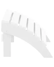 Garden Chair ADIRONDACK with Footstool White_809489