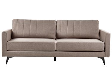 3-personers stofsofa lysebrun MALA