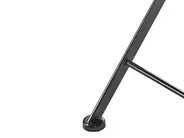 Bistro Set Folding CAMPRENA Metal Black_919856