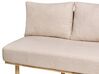 2-Sitzer Sofa Bouclé Stoff mit Ablage Beige SALO_932588