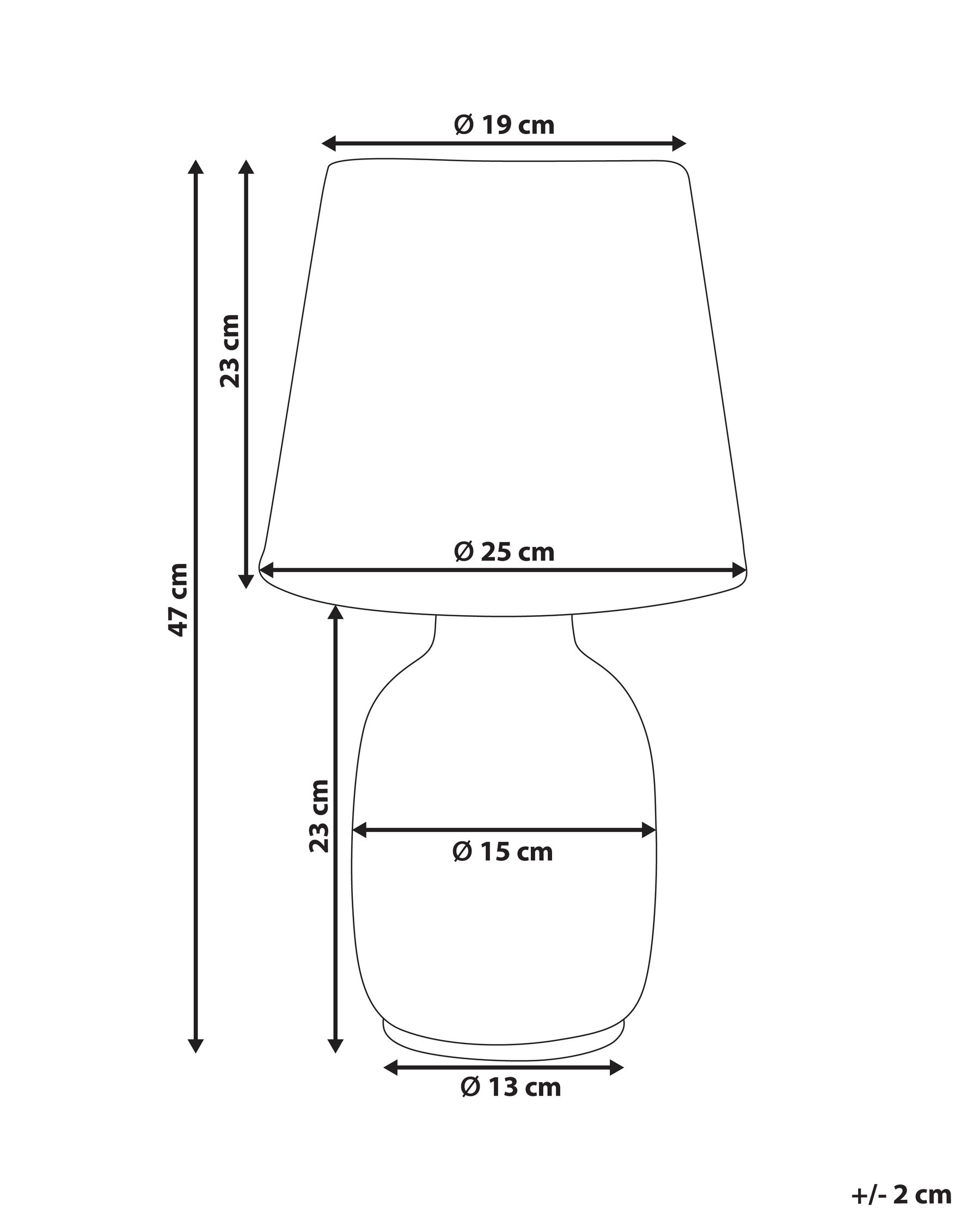 Table Lamp BARTANG Ceramic White_1002875