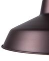 Metal Pendant Lamp Brown PECHORA_692529