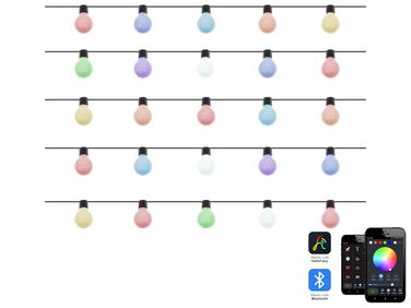 Outdoor String Multicolour Smart LED Lights with App 25 Bulbs ISORTOQ