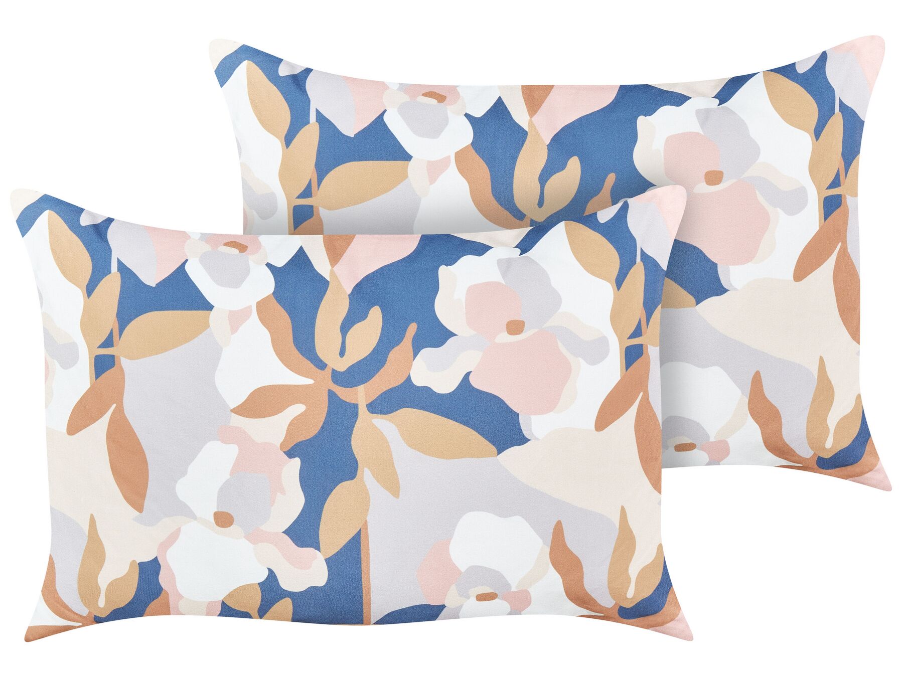 Set of 2 Outdoor Cushions Floral Pattern 40 x 60 cm Multicolour VEREZZI_882600
