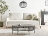 Sofa rozkładana dla 3 osób HEMING Boucle Złamana biel