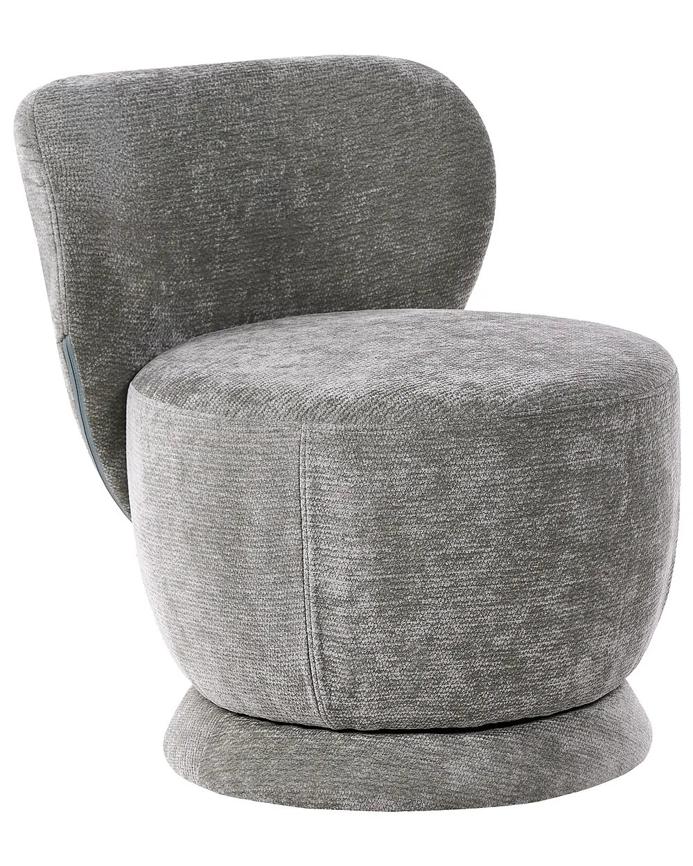 Swivel Armchair BLOMMA Chenille Light Green