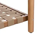 Garden Coffee Table with Shelf MILZANO 70 cm 70 cm Acacia Wood Brown_1180055