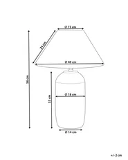 Table Lamp TELIRE Ceramic Beige_849255