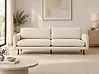Sofa 3 Seater VINTERBRO Velvet Light Beige