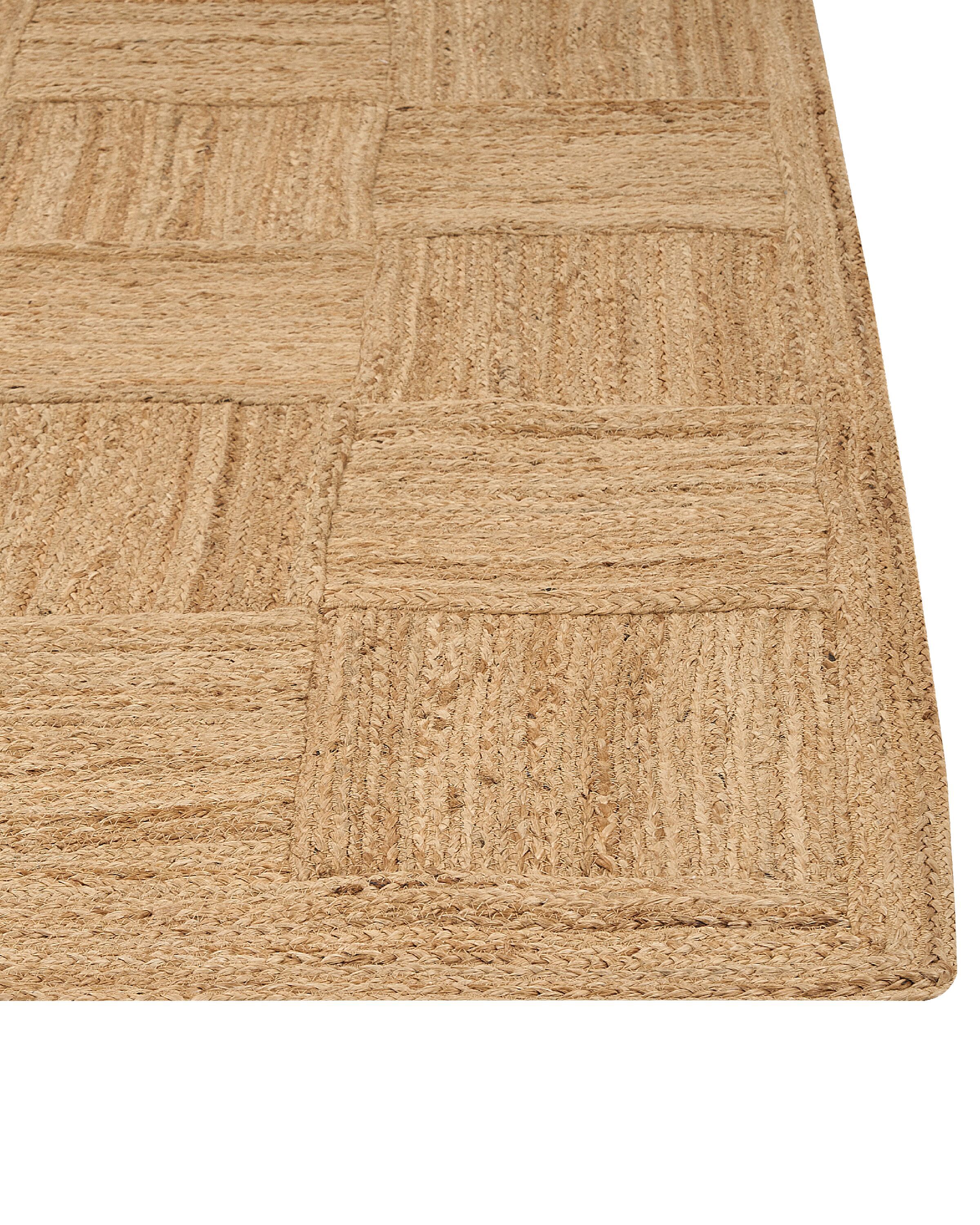Jutematta 300 X 400 Cm Beige ESENTEPE Beliani se Jutematta 300 X 400 Cm Beige ESENTEPE Beliani se
