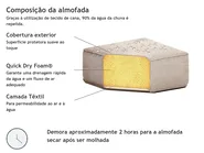 Sofá de jardim de canto 5 lugares LORETELLO Creme_862835