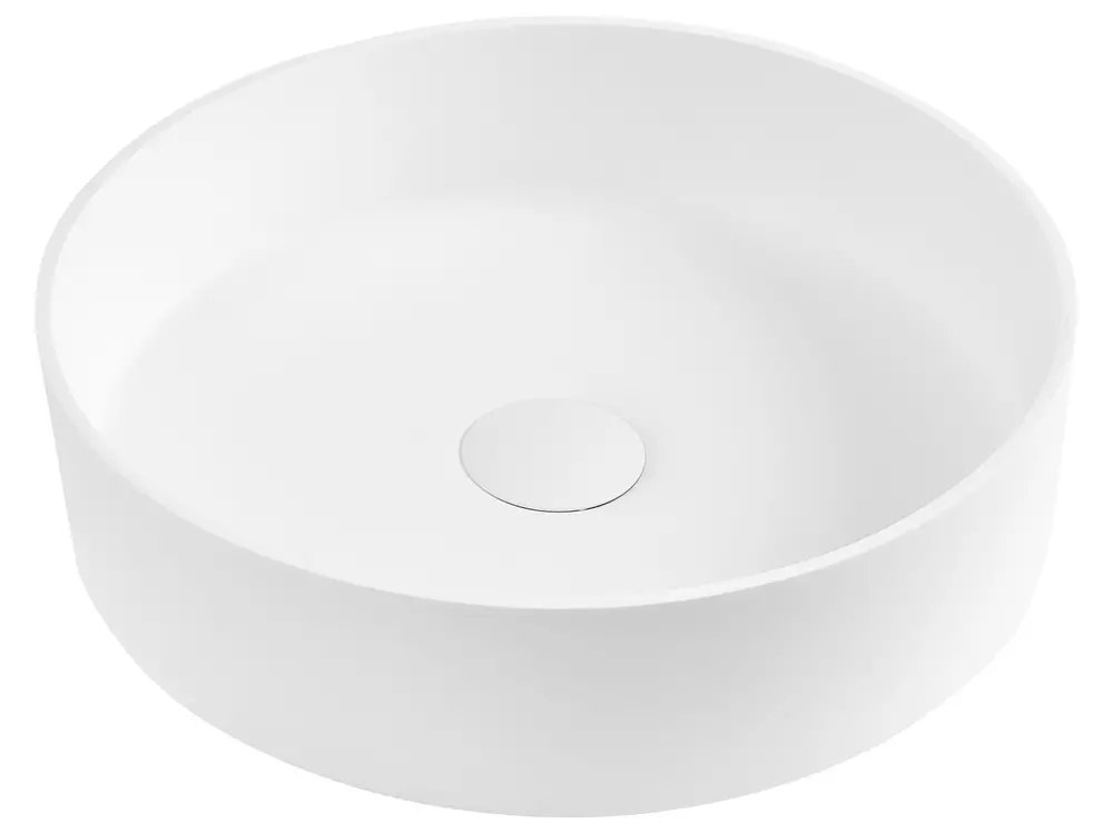 Umywalka nablatowa SALITRAL ⌀ 36 cm Biały
