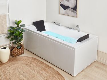 Right Hand Whirlpool Bath with LED 1830 x 900 mm White VARADERO