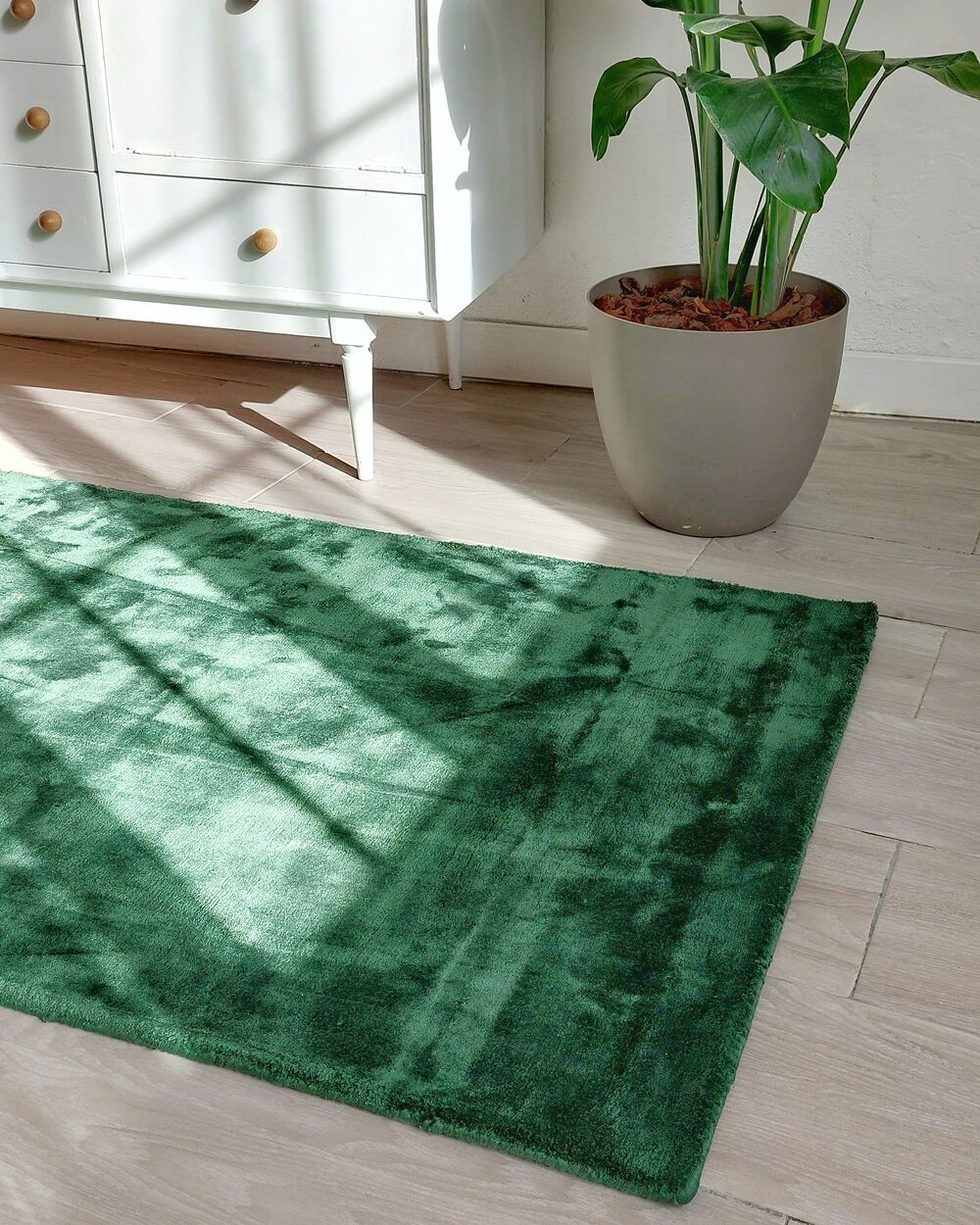 Covor GESI II Verde închis 80 x 150 cm Viscoză