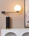 Marble Table Lamp Black and Gold HONDO _866942