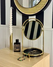 Specchio per make-up INDRE Oro_1055265