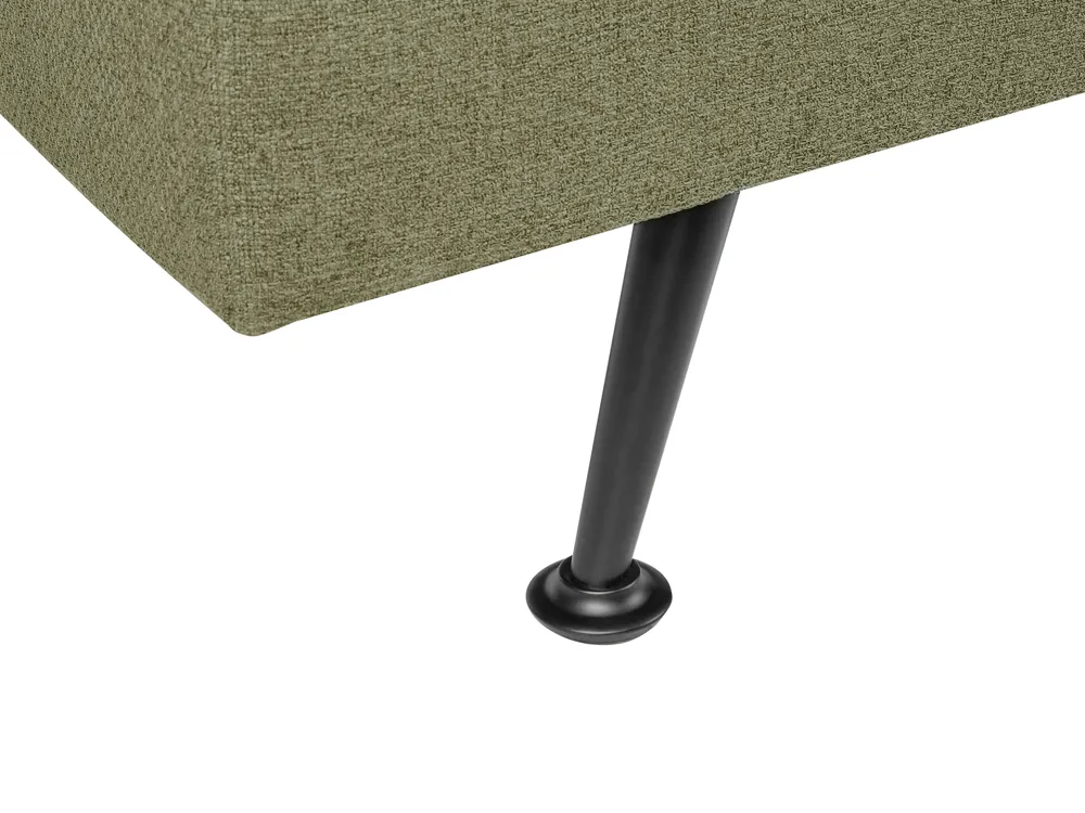 Sofa Bed 3 Seater HASLE Fabric Olive Green_912841