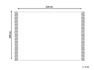 Koc CHACK Bawełna 200 x 220 cm Ciemnoszary_945504