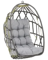 Hanging Chair with Stand GODRANO Metal Grey_1146529