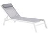 Aluminium Reclining Sun Lounger Grey CATANIA II_741367