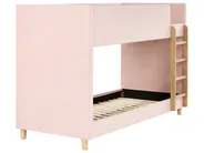 Bunk Bed Velvet CHOCQUES 90 x 200 cm (EU Single) Pastel Pink_1040614