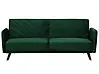 Sofa Bed 3 Seater SENJA Velvet Emerald Green