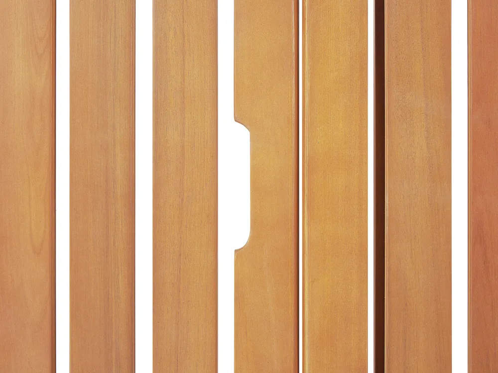 Lettino Prendisole JAVA Legno d'acacia Marrone chiaro_763182