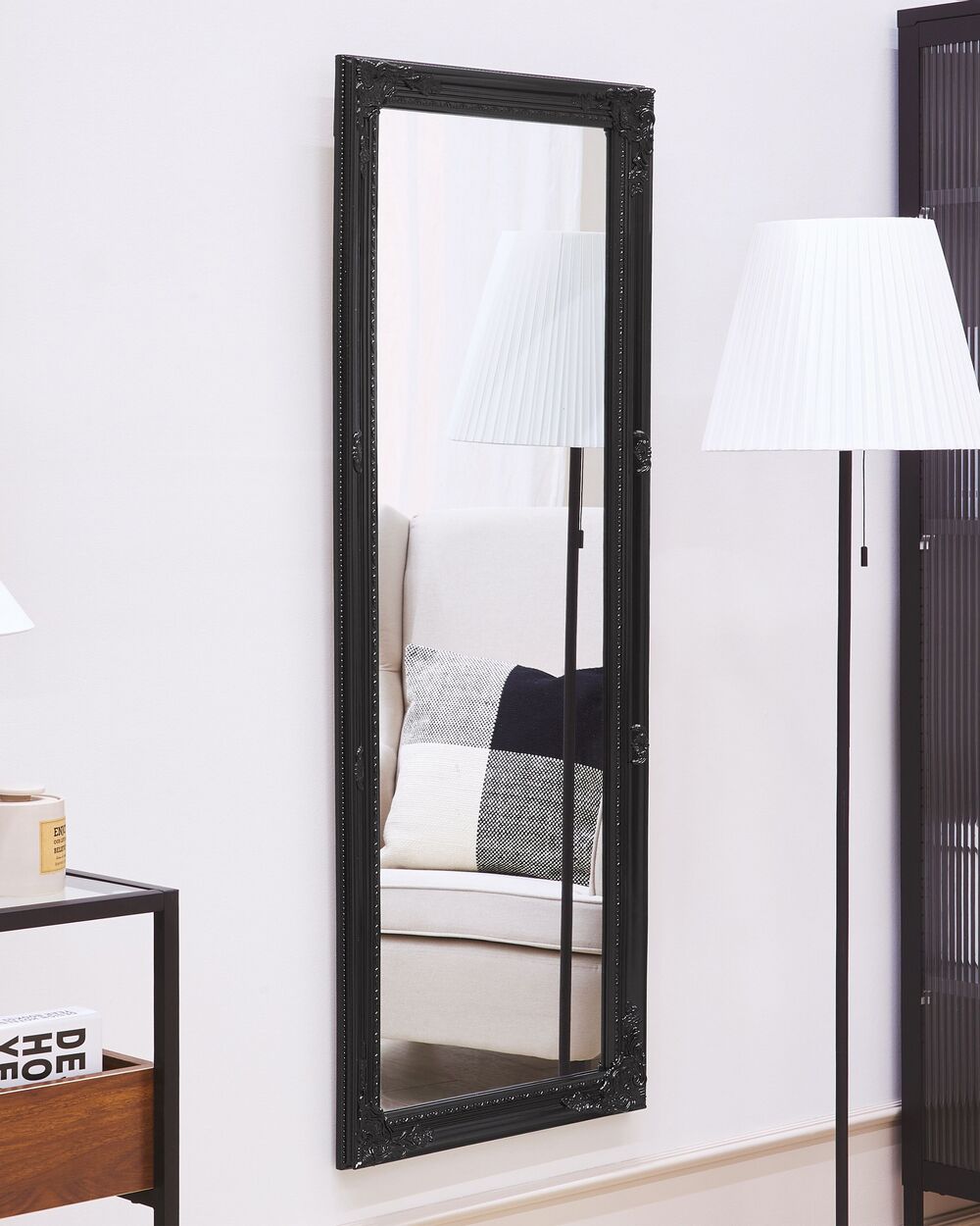 Wandspiegel FOUGERES 50 cm 130 cm Schwarz