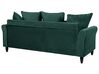 3-seters sofa fløyel mørkegrønn BORNHOLM_748506