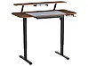 Electric Adjustable Standing Desk WILBANKS 120 cm x 60 cm with USB Port Brown/ Black