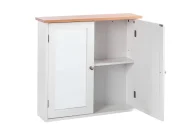 Szafka wisząca łazienkowa z lustrem ALAMOS 65 cm 60 cm Biały_959216