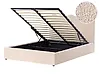 Ottoman Bed NANTERRE Boucle Beige 140 x 200 cm (EU Double)