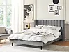 Cama Terciopelo VILLETTE 180 x 200 cm Gris