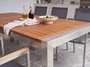 Garden Dining Set 8 Seater GROSSETO Eucalyptus Wood Brown/ Grey_778038