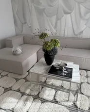 Corner Sofa 3 Seater VERNON Fabric Light Beige Right Hand_953661