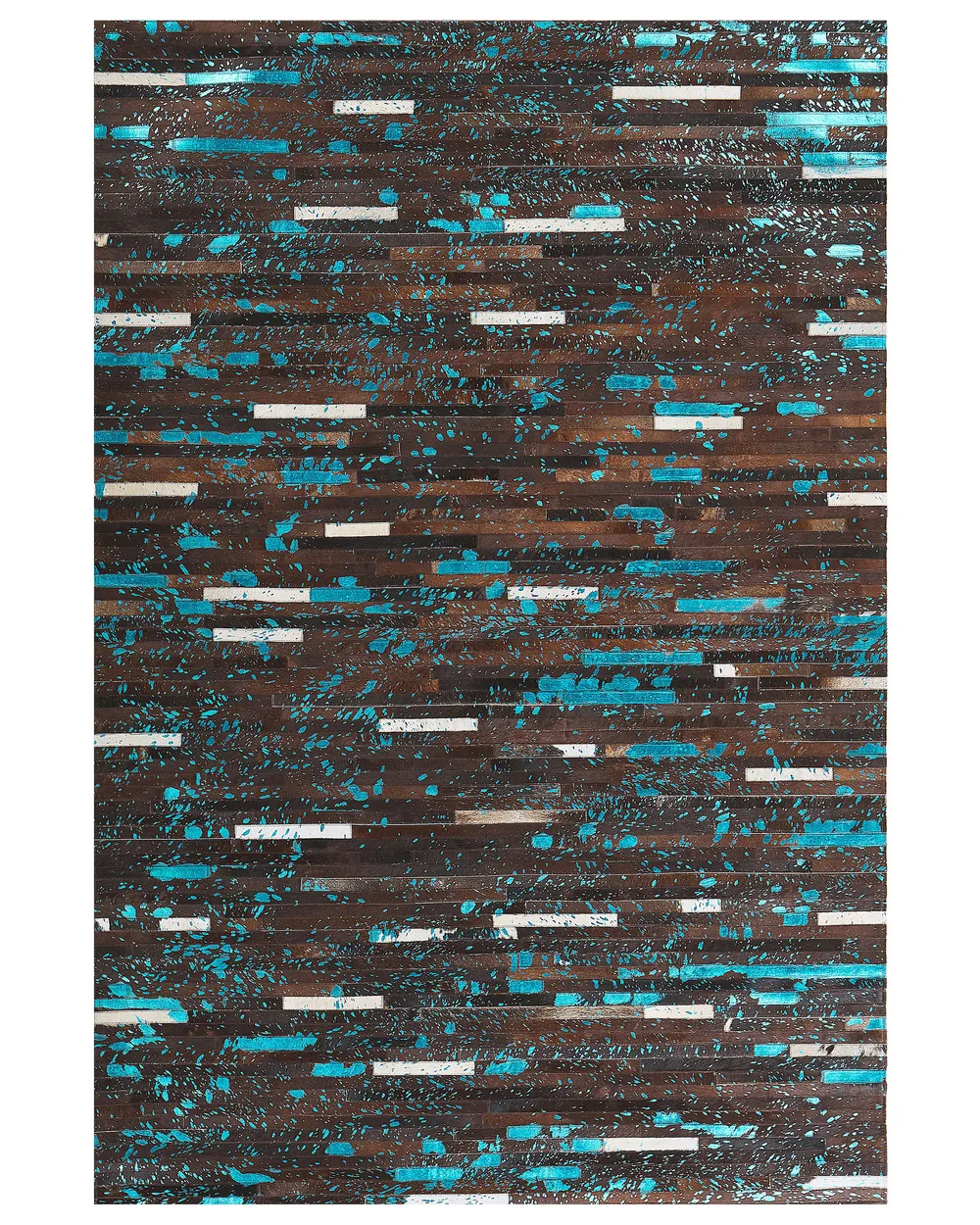 Tappeto KISIR Marrone scuro 140 x 200 cm Pelle naturale_850859