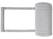 Lettino Prendisole con Cuscino CESANA PREMIUM Legno d'acacia Grigio chiaro_990959