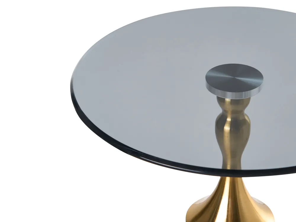 Side Table CARTER Tempered Glass Grey Marble_1006745