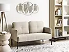 Sofa 2 Seater LAHTI Fabric Light Beige