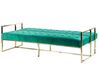 Divano letto 3 posti velluto verde smeraldo e oro MARSTAL_796257