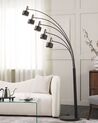 5 Light Metal Floor Lamp Black ANBESA_818264