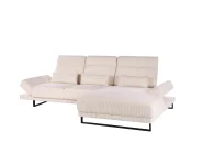 Corner Sofa 4 Seater IKAST Corduroy Beige Left Hand_959891