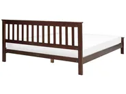 Bed Pine Wood MAYENNE 180 x 200 cm (EU Super King) Dark Brown_876566