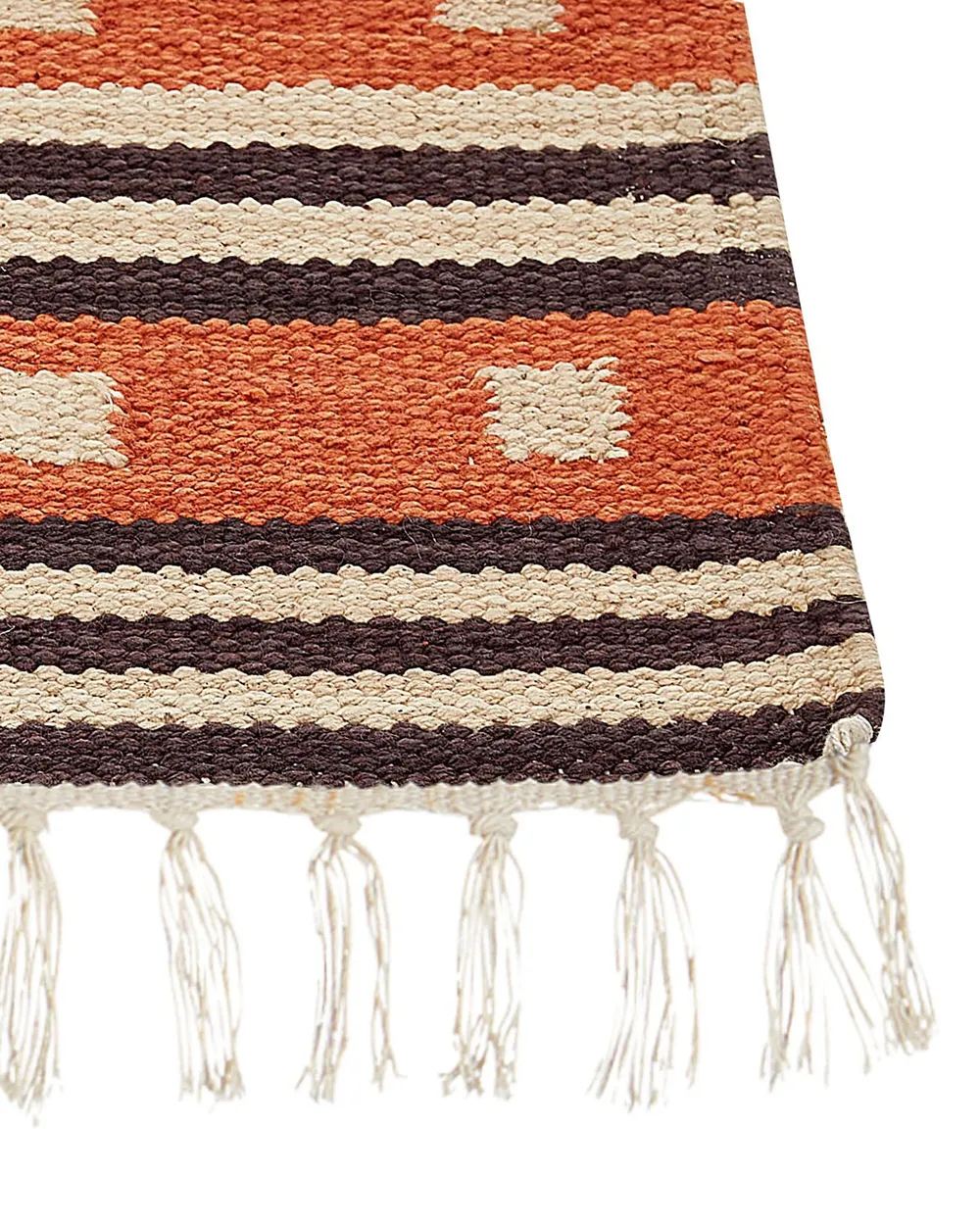Dywan GAVAR Pomarańczowy 80 x 150 cm Kilim Bawełna_869190